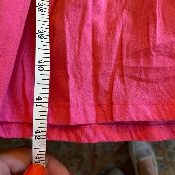 Phases hot pink short sleeve cotton dress L - Picture 9 of 12